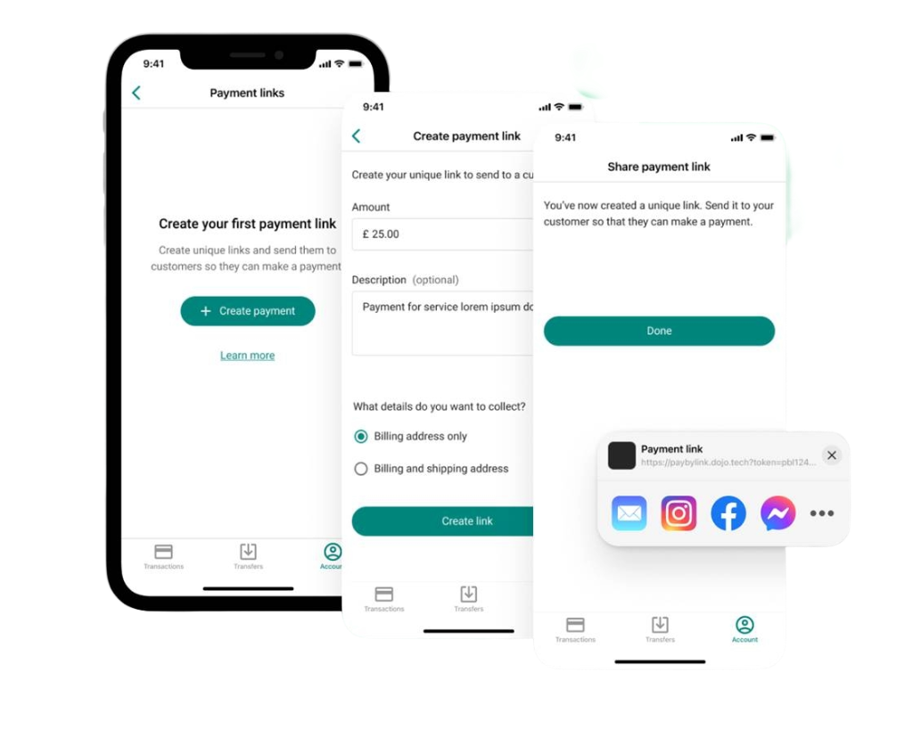 Dojo Payment Links App